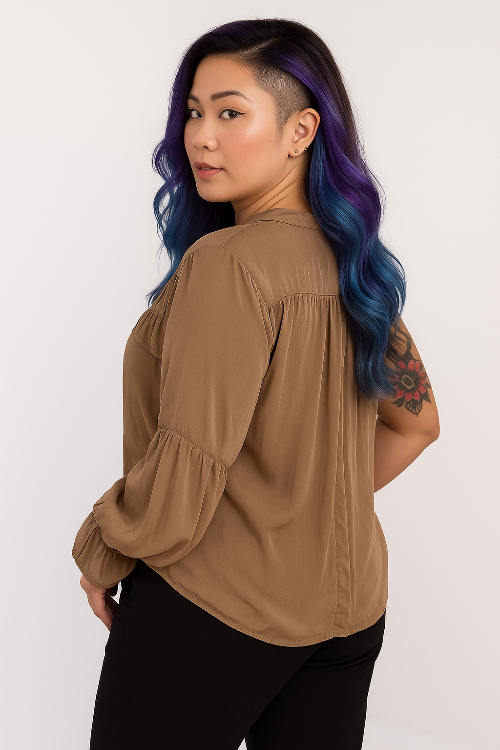 Chemise longue à volants – Élégance douce et quotidienne-Och Bella