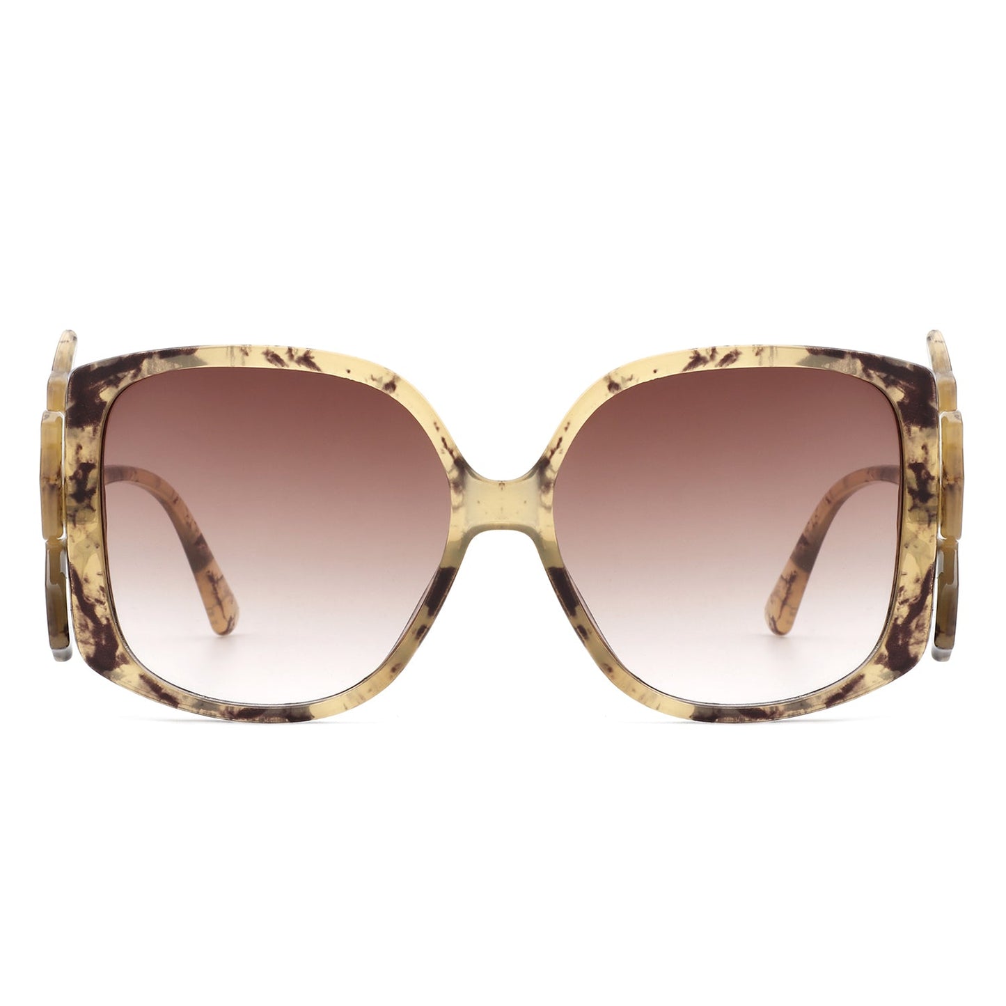 Vortexia – Lunettes de Soleil Oversize à Monture Irrégulière