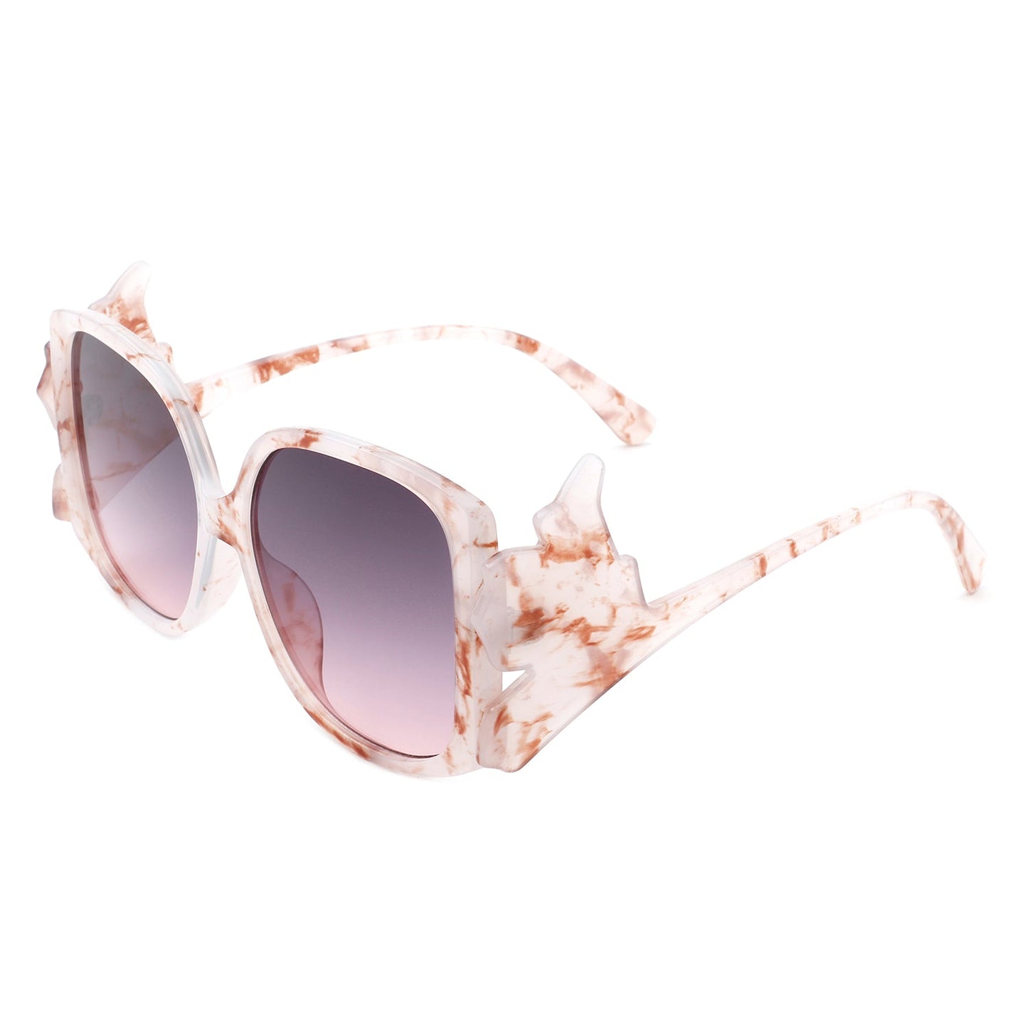 Vortexia – Lunettes de Soleil Oversize à Monture Irrégulière