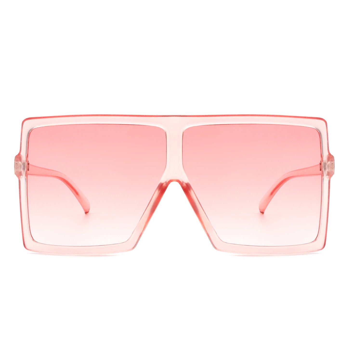 Zenithia - Square Oversize Women Flat Top Fashion Sunglasses