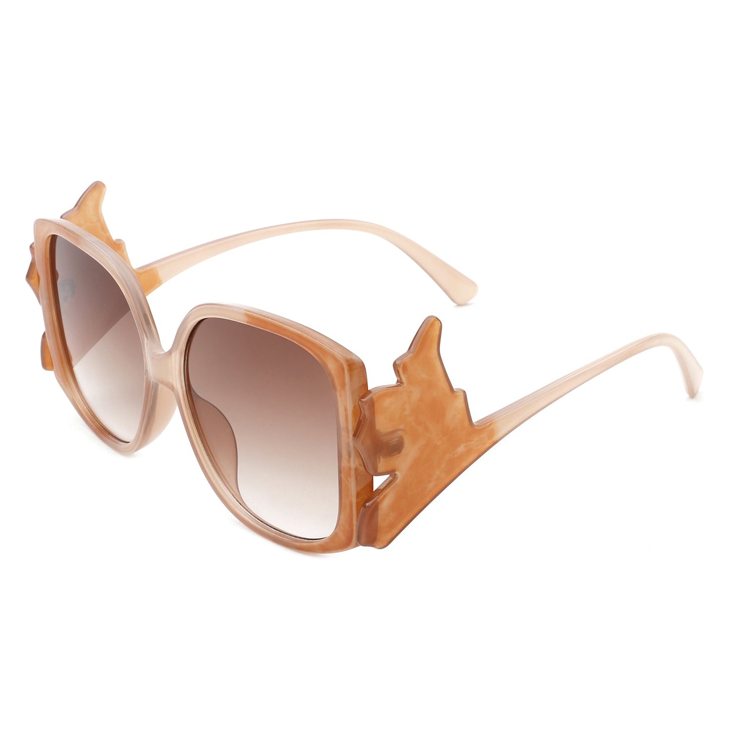 Vortexia – Lunettes de Soleil Oversize à Monture Irrégulière