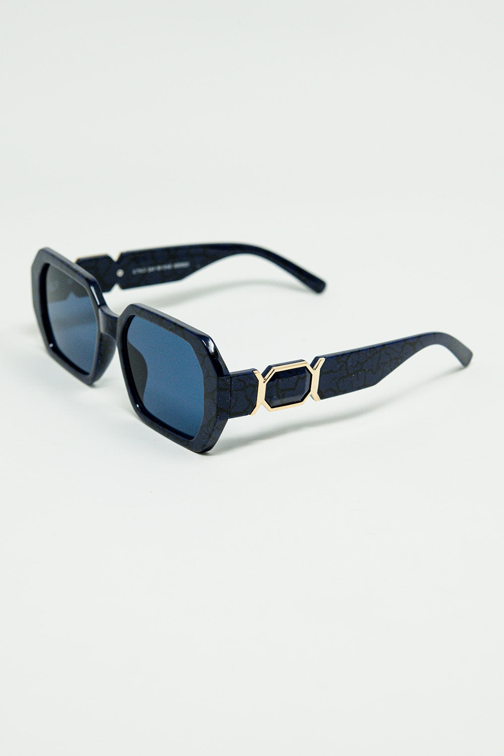 Nocturna – Lunettes Diamant Noir & Bleu Nuit