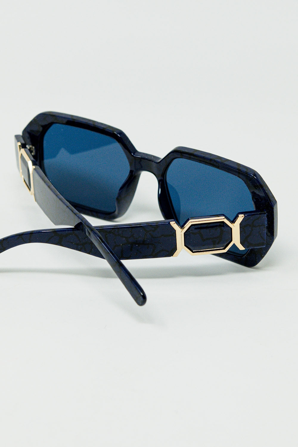 Nocturna – Lunettes Diamant Noir & Bleu Nuit