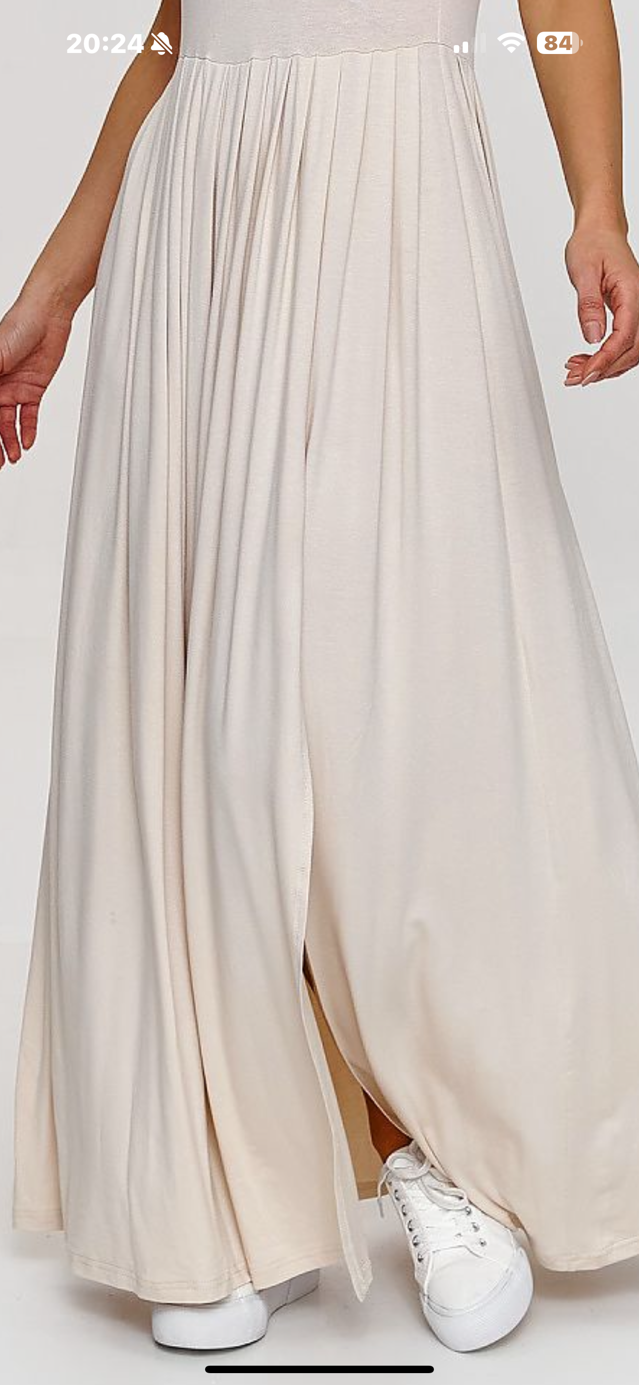 Robe Longue Fendue Élégance Légère – Makadamia