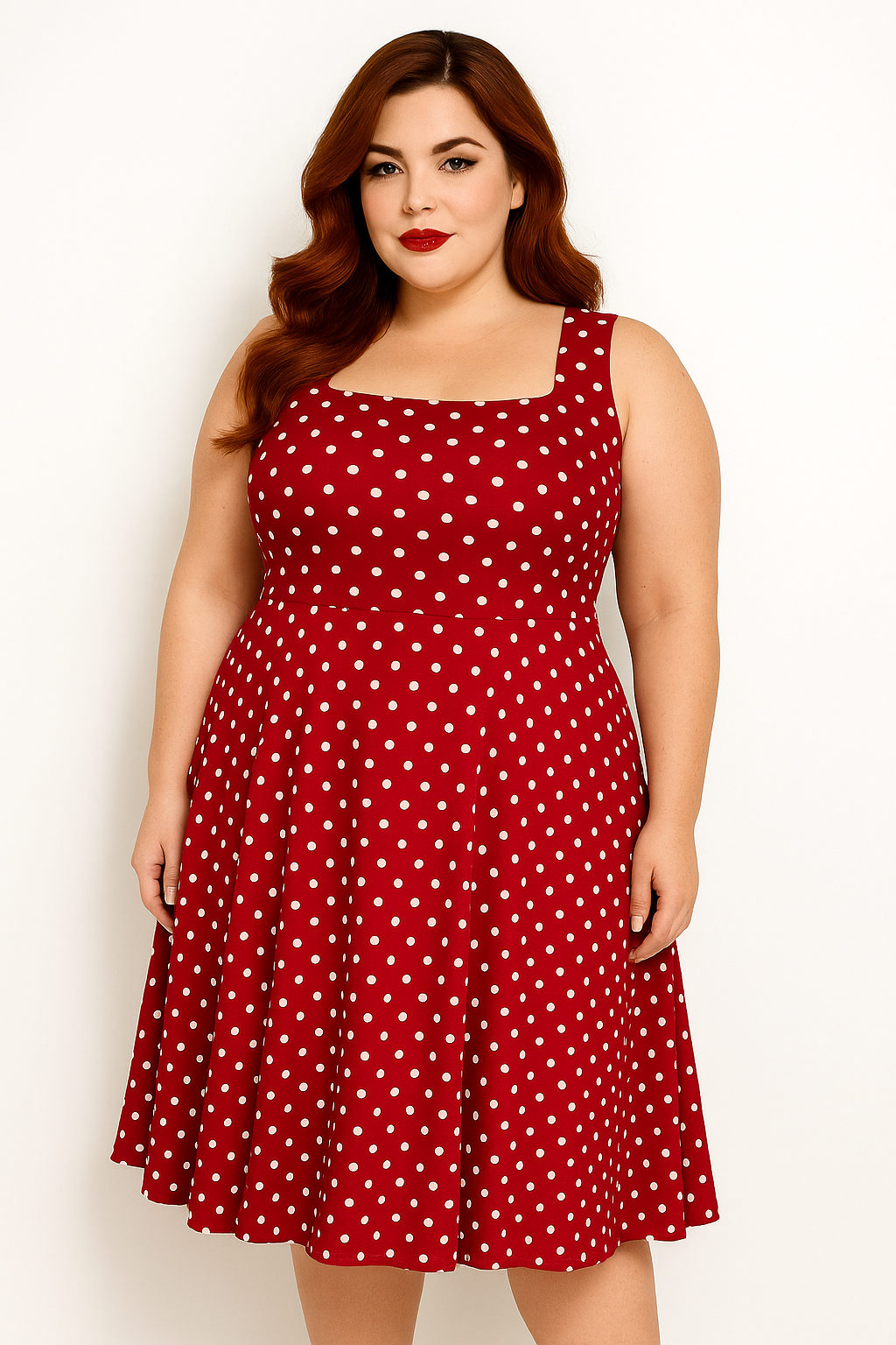 Robe en coton “Stella” à pois – Numoco