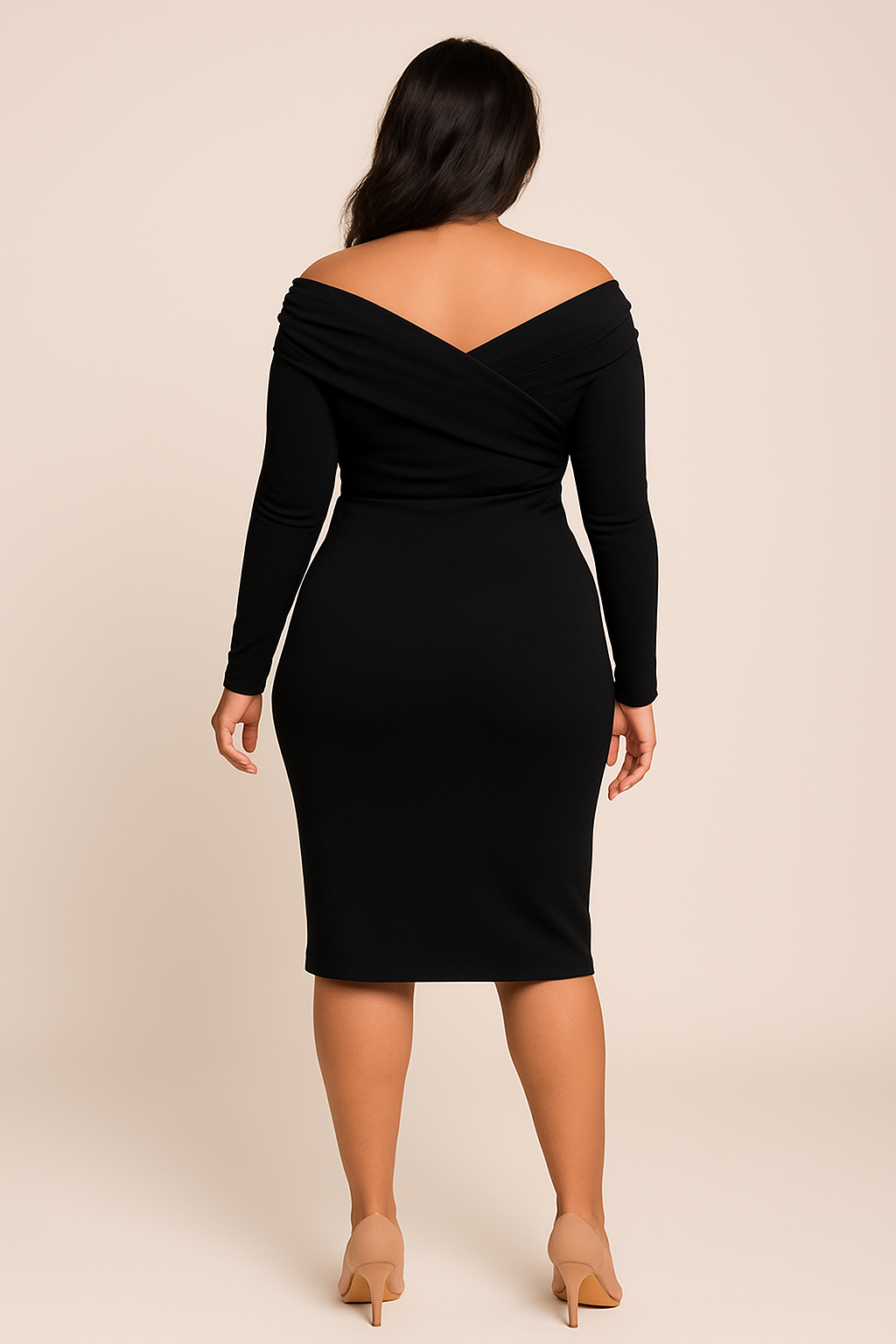 Prêt-à-porter haut de gamme :
Signature Moe – Robe Drapée à l’Allure Sculptée