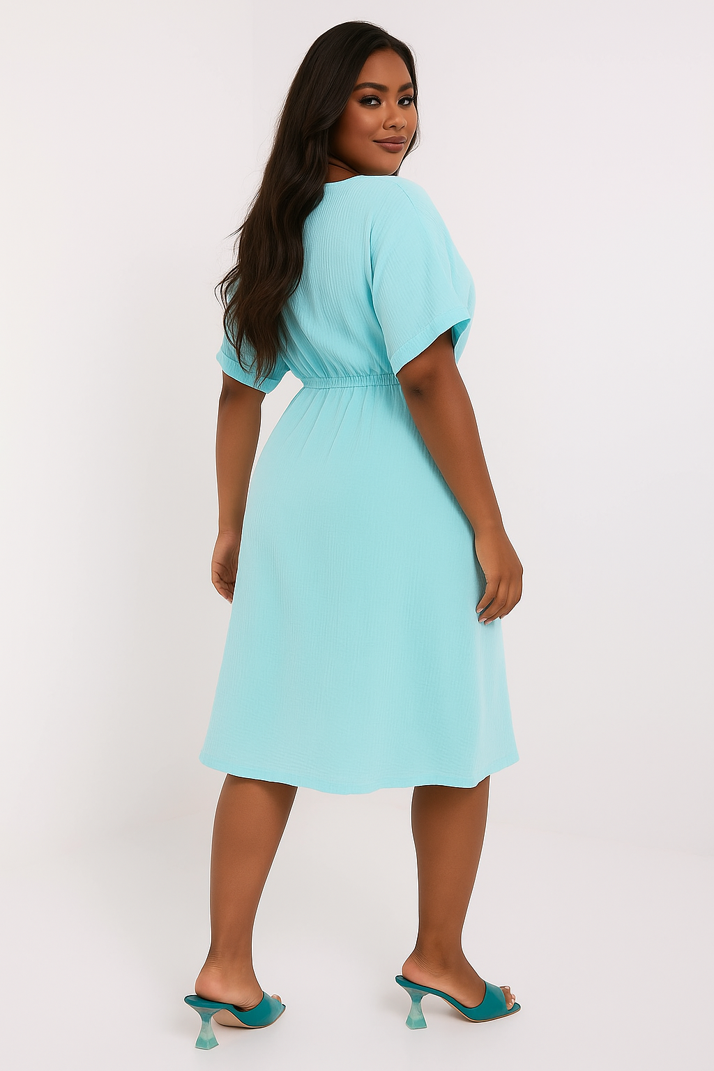 Robe d’été fluide en coton - Italy Moda