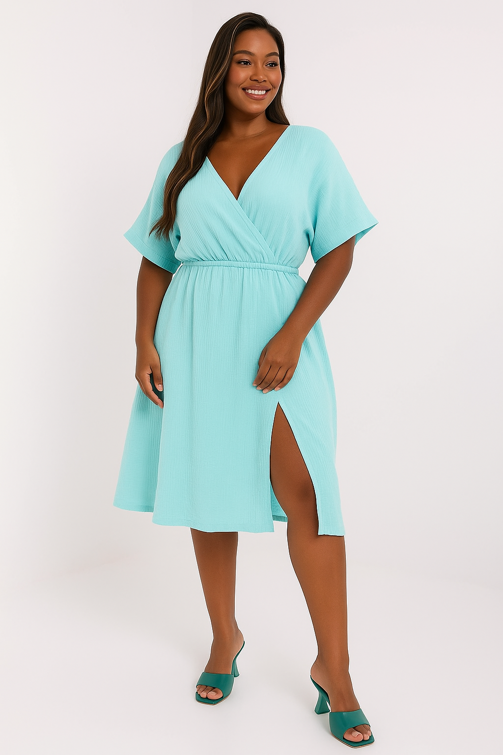 Robe d’été fluide en coton - Italy Moda
