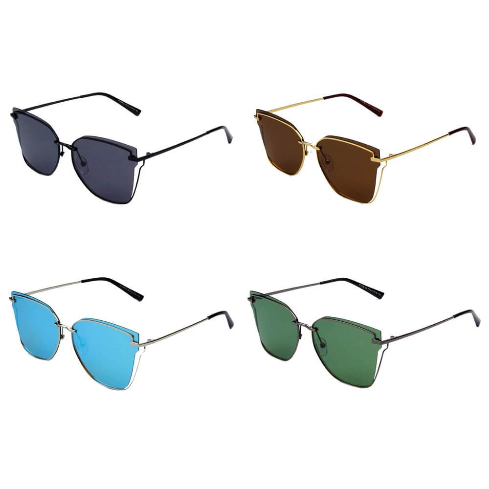 Murcia – Lunettes œil-de-chat métalliques aux verres polarisés