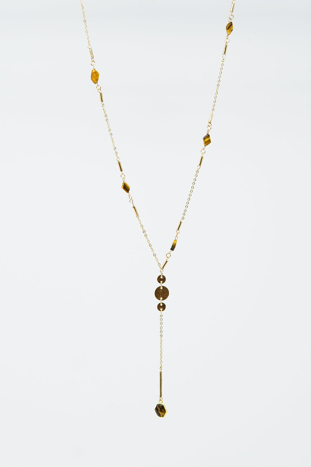Collier Doré Éclat – Détail Pierre & Pendentif