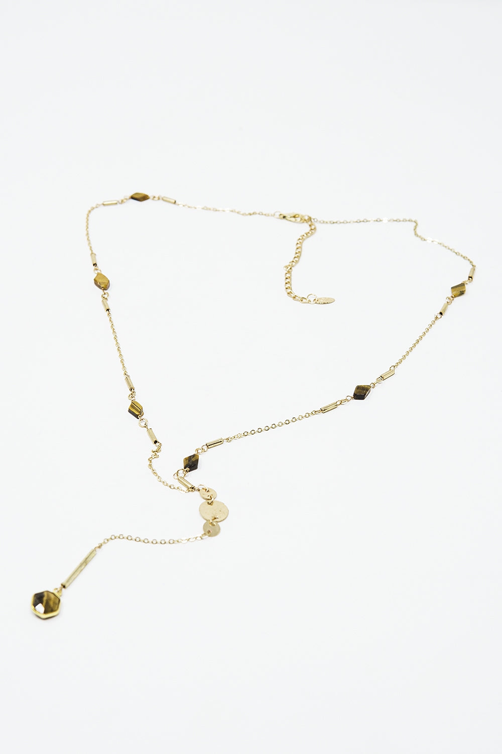 Collier Doré Éclat – Détail Pierre & Pendentif