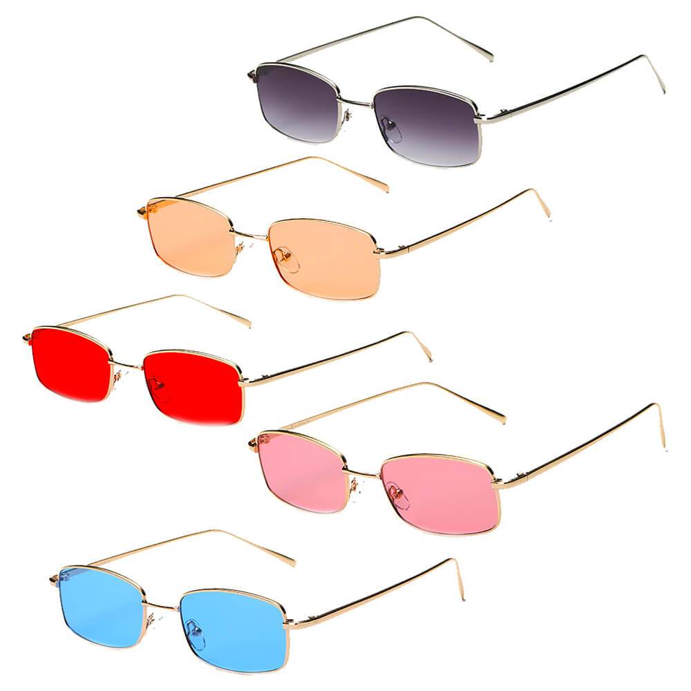 Lunettes Rectangle Vintage – Monture Métal