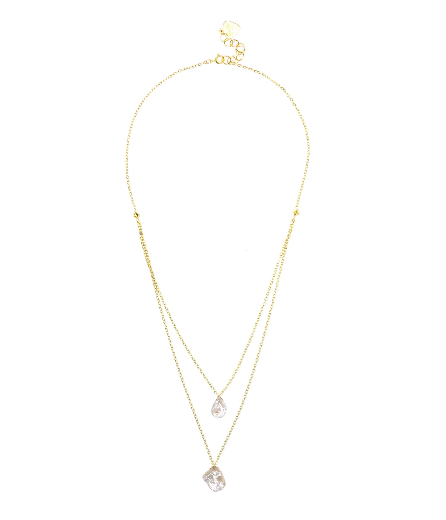 Collier Nacré – Perles Keshi & Chaîne Or