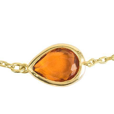 Bracelet Pisa Mini Goutte – Or & Citrine