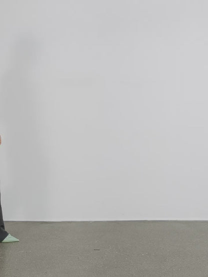 "Free to Run Away" Miu Style Fake Two-Piece Workwear Micro-Flared Casual Pants Low-Waist Slim Zipper Trousers for Women