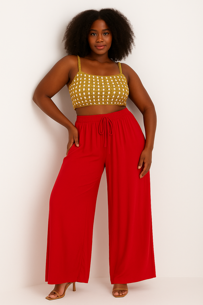 Pantalon Palazzo Léger – Élégance aérienne et confort au quotidien
