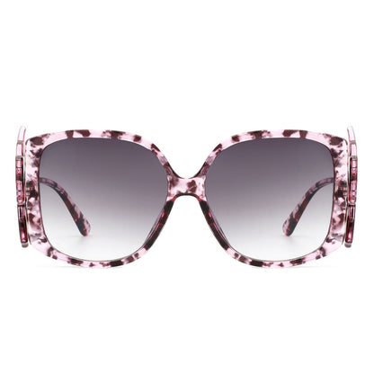 Vortexia – Lunettes de Soleil Oversize à Monture Irrégulière