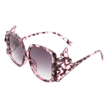 Vortexia – Lunettes de Soleil Oversize à Monture Irrégulière