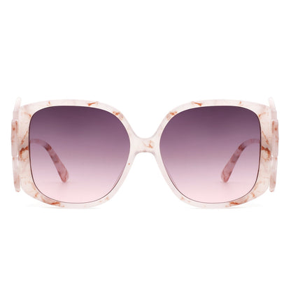 Vortexia – Lunettes de Soleil Oversize à Monture Irrégulière