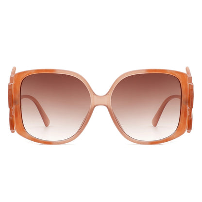 Vortexia – Lunettes de Soleil Oversize à Monture Irrégulière