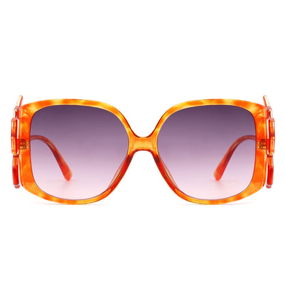Vortexia – Lunettes de Soleil Oversize à Monture Irrégulière