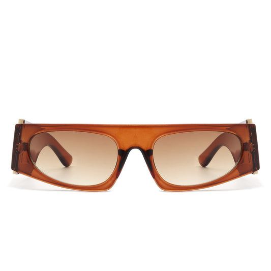 Starisle - Rectangle Chic Oval Lens Slim Fashion Sunglasses