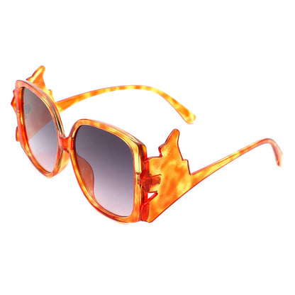 Vortexia – Lunettes de Soleil Oversize à Monture Irrégulière