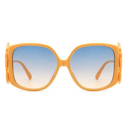 Vortexia – Lunettes de Soleil Oversize à Monture Irrégulière