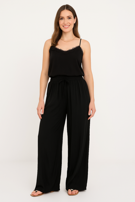 Pantalon Palazzo Léger – Élégance aérienne et confort au quotidien