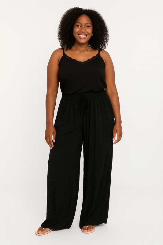 Pantalon Palazzo Léger – Élégance aérienne et confort au quotidien