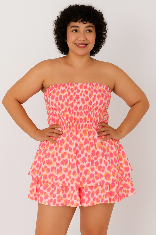 Combishort coton à volants – Italy Moda