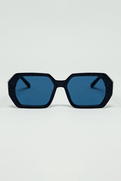 Nocturna – Lunettes Diamant Noir & Bleu Nuit