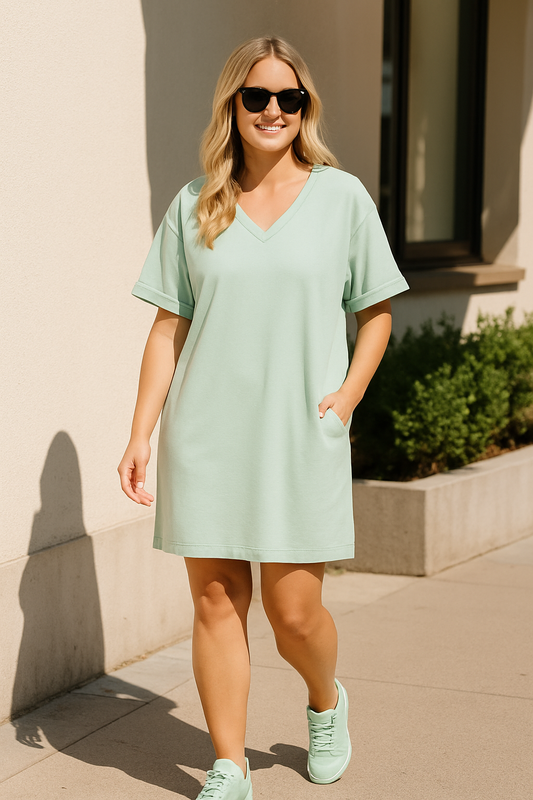 Robe kimono sweatshirt minimaliste – Makadamia