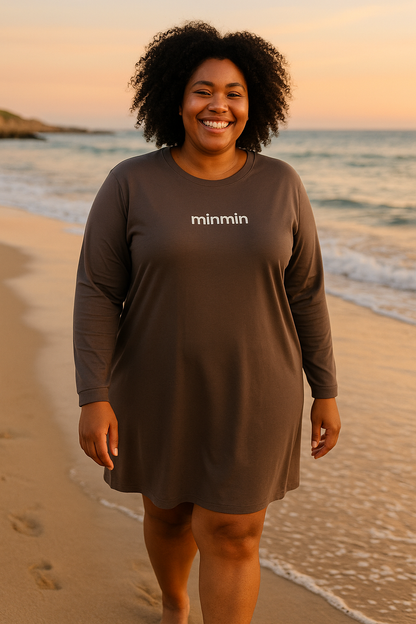 Robe Sweat Évasée en Micro Modal – Élégance Décontractée au Quotidien