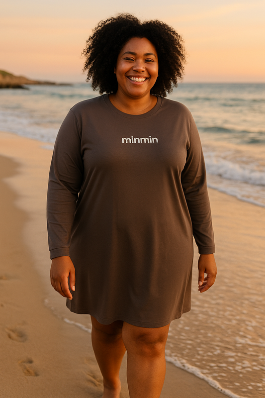 Robe Sweat Évasée en Micro Modal – Élégance Décontractée au Quotidien