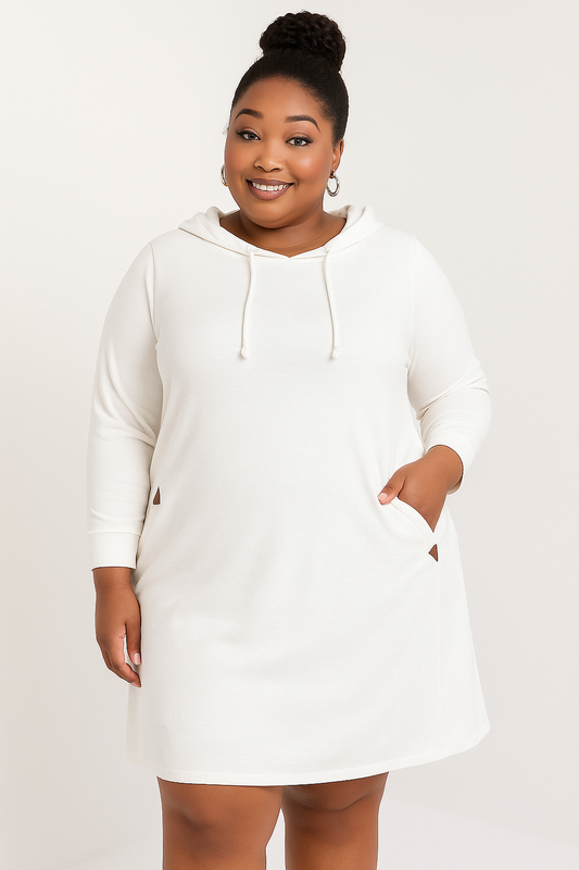 Robe sweat-shirt coupe droite – Confort & Style au quotidien