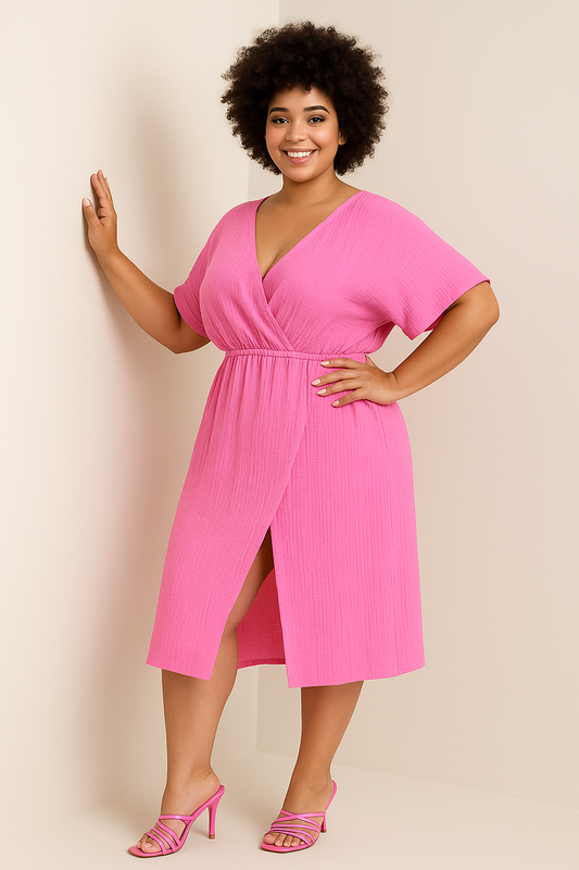 Robe d’été fluide en coton - Italy Moda