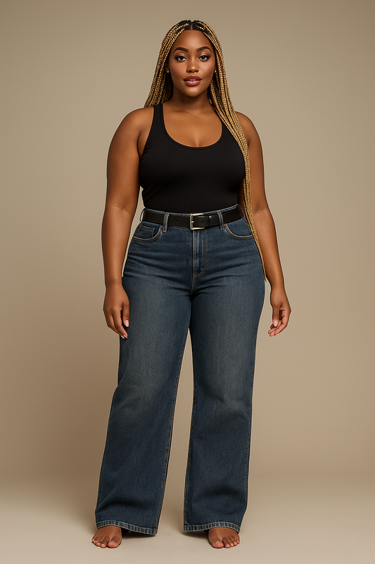 "Denim Signature" – Jean Taille Basse V-Back en Denim Turc Premium