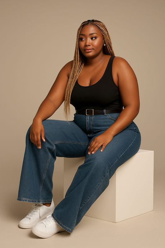 "Denim Signature" – Jean Taille Basse V-Back en Denim Turc Premium