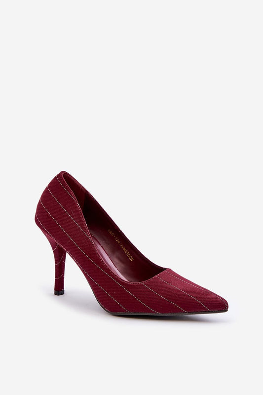 Escarpins pointus en textile haut de gamme – Talon aiguille – Modèle-Step in Style