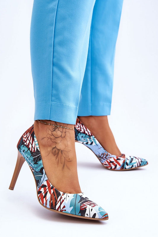 Escarpins en cuir naturel à talon aiguille – modèle Step in Style