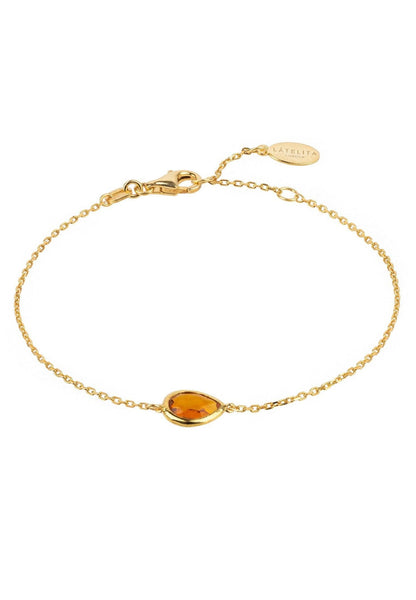 Bracelet Pisa Mini Goutte – Or & Citrine